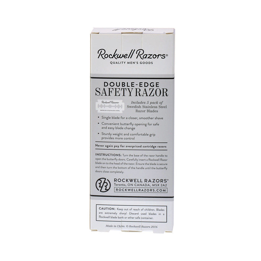 Rockwell R1 DE Safety Razor - White Chrome - Image 8