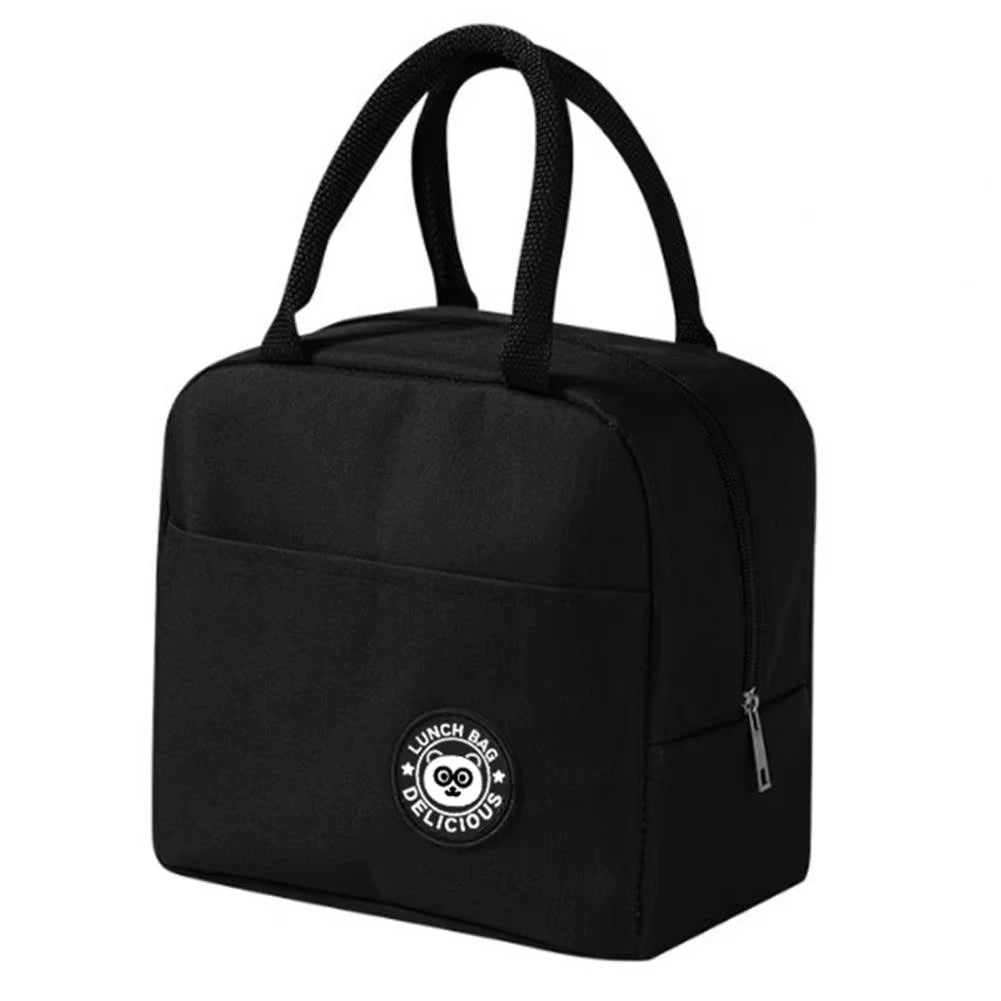 Insulated Lunch Bag Oxford Cloth Lunch Bag Insulated Lunch Box Bag with Leakproof Aluminium Foil Lining Mouth Zipper for Commute – Image 20 - Image 20