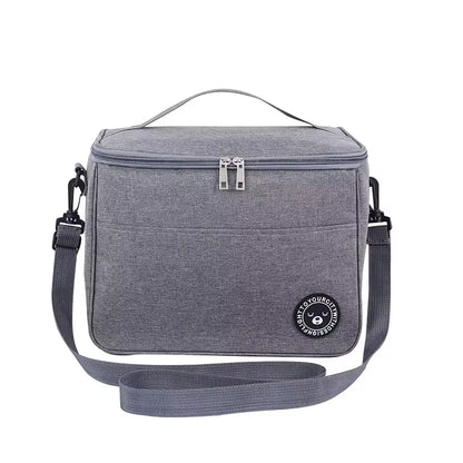 Portable Lunch Bag Food Thermal Box Waterproof Office Cooler Lunchbox With Shoulder Strap Insulated Case