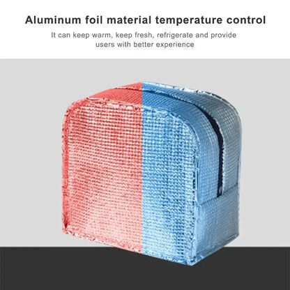 Insulated Lunch Bag Oxford Cloth Lunch Bag Insulated Lunch Box Bag with Leakproof Aluminium Foil Lining Mouth Zipper for Commute