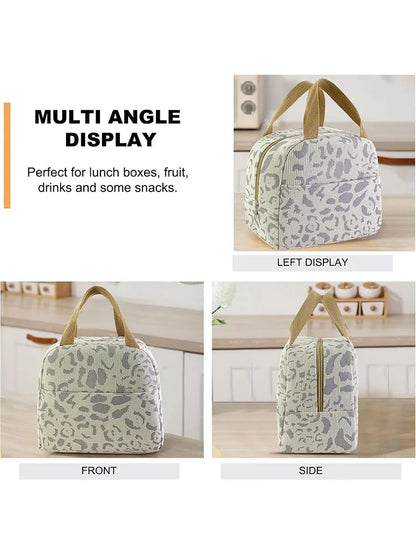 1 Pack of Ink Pattern Insulation Bag, Bento Bag, Lunch Box Bag, Outdoor Travel Ice Pack, Picnic Bag, Lunch Bag