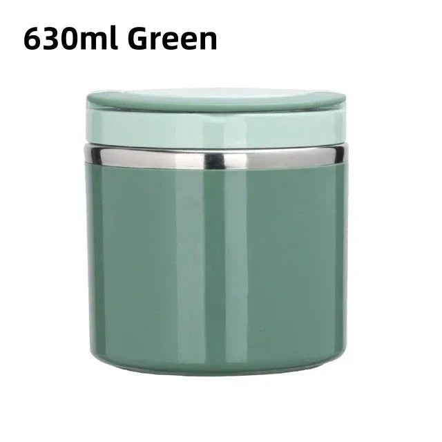 Stainless Steel Food Thermal Jar Vacuum Cup Soup Bowl Lunch Box with Handle Portable Sealed Bento Box Thermos Storage Containers – Image 16 - Image 16