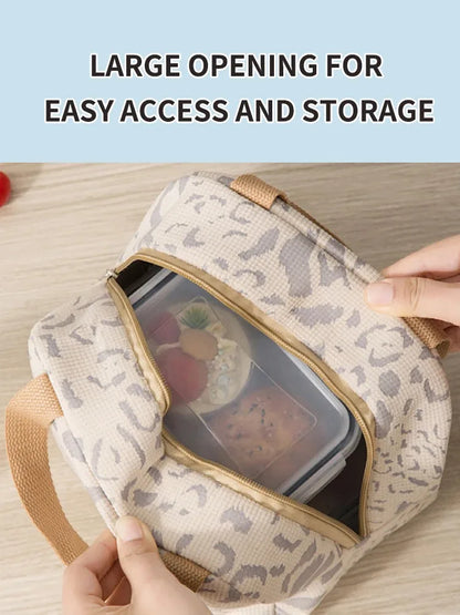 1 Pack of Ink Pattern Insulation Bag, Bento Bag, Lunch Box Bag, Outdoor Travel Ice Pack, Picnic Bag, Lunch Bag