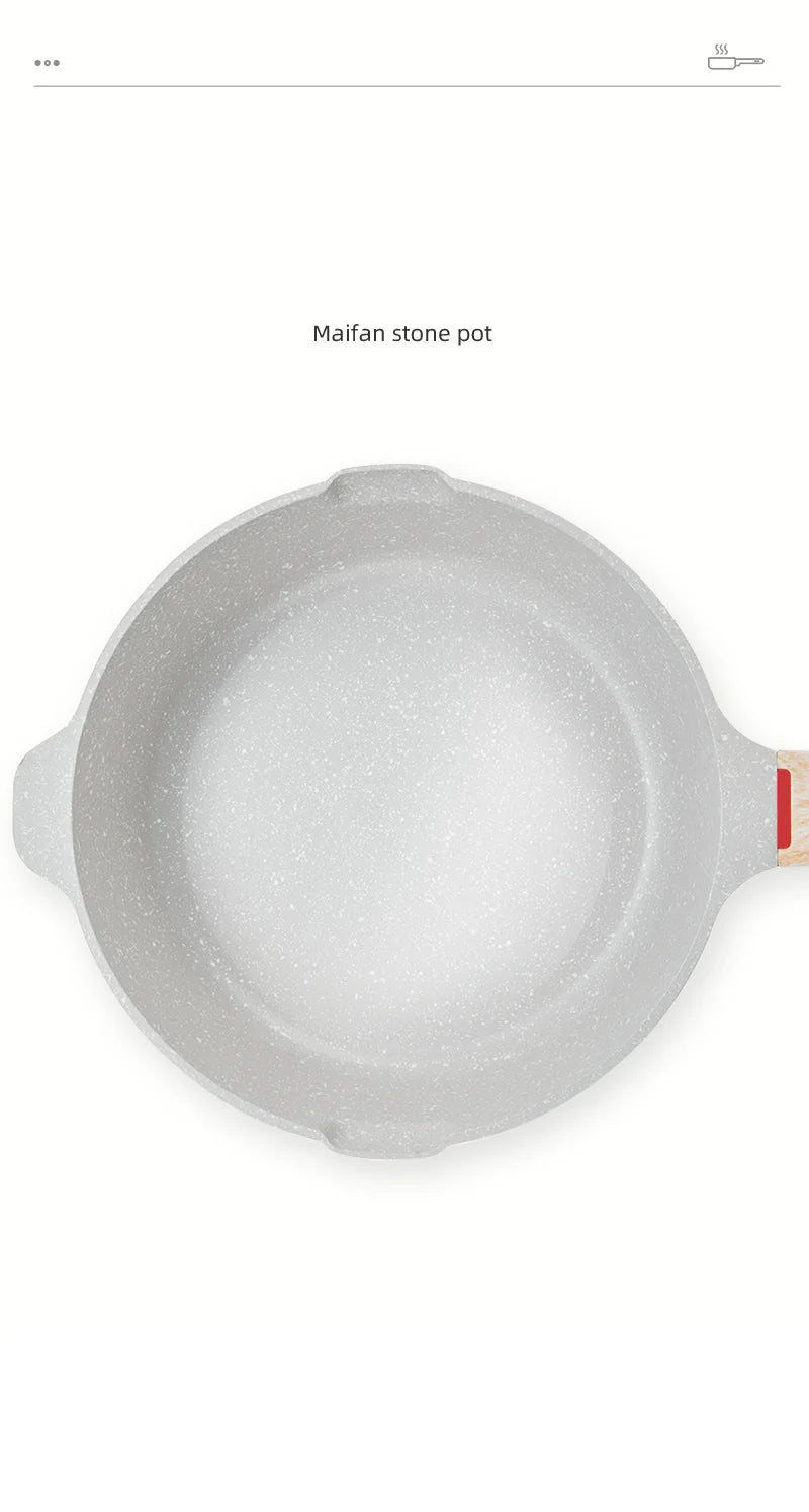 GIANXI Nonstick Pan Multifunctional Aluminum Alloy Coated With Medical Stone Wok Steak Egg Pancake Pot Set Kitchen Utensils