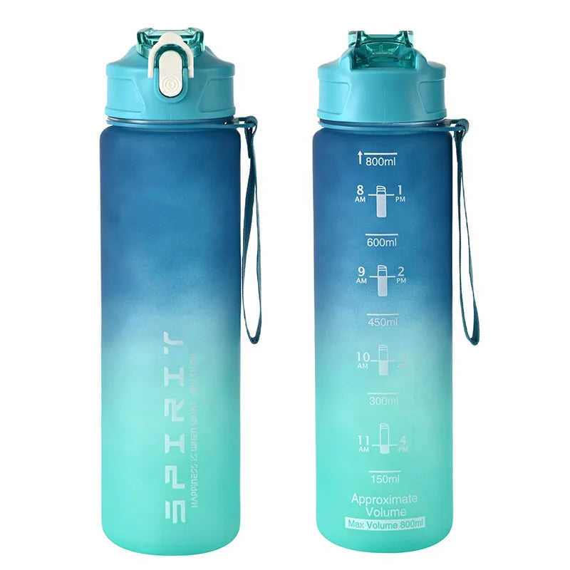 1PCS 800ML Large Capacity Sports Water Bottle Leak Proof Colorful Plastic Cup Drinking Outdoor Travel Portable Gym Fitness Jugs - Image 12