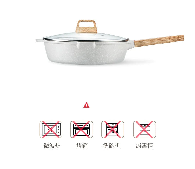 GIANXI Nonstick Pan Multifunctional Aluminum Alloy Coated With Medical Stone Wok Steak Egg Pancake Pot Set Kitchen Utensils