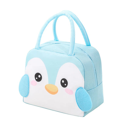 3D Three-Dimensional Bento Bag Cute Cartoon Bento Bag Lunch Bag Handbag Storage Insulation Bag Canvas Lunch Box Bag Ice Pack
