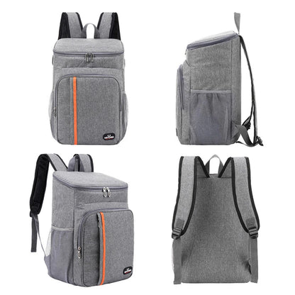 18L Portable Thermal Lunch Bag Food Box Durable Waterproof Cooler Ice Insulated Case Camping Oxford Dinner Backpacks Icebox