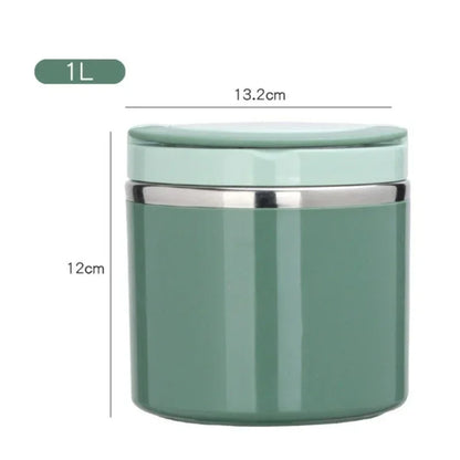 Stainless Steel Food Thermal Jar Vacuum Cup Soup Bowl Lunch Box with Handle Portable Sealed Bento Box Thermos Storage Containers