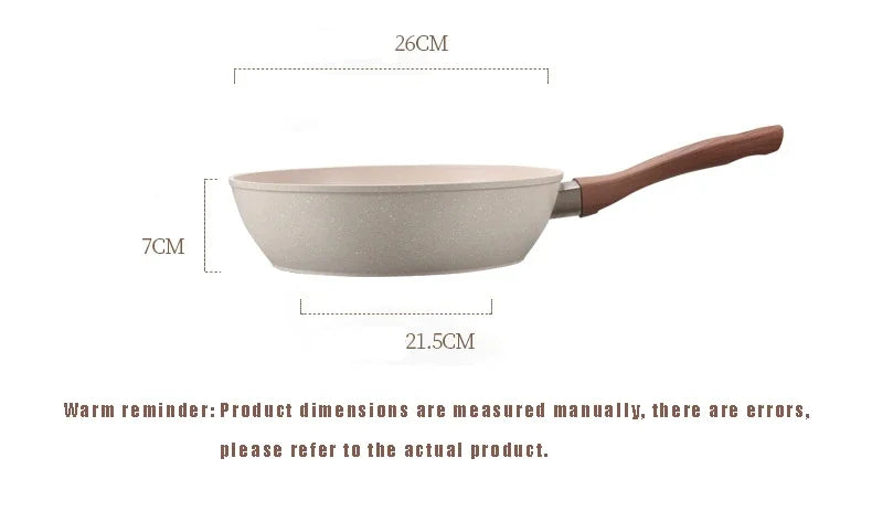 Non-Stick Pan Saucepan Frying Pan Wok Pan Home Steak Skillet Pancake Fried Induction Cooker Gas Stove Special Kitchen Cookware