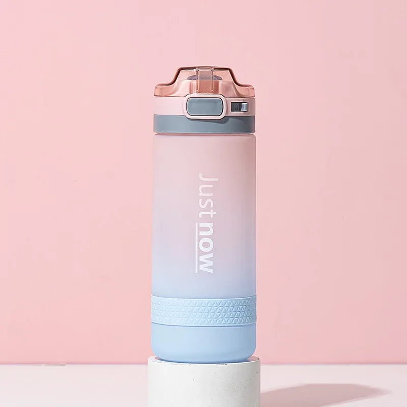 600ml Water Bottles Fashion Water Bottle with Straw BPA Free Portable Outdoor Sport Cute Drinking Plastic Bottles Eco-Friendly – Image 19 - Image 20