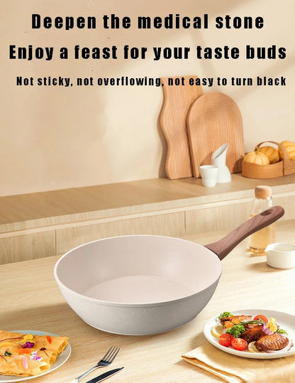 Non-Stick Pan Saucepan Frying Pan Wok Pan Home Steak Skillet Pancake Fried Induction Cooker Gas Stove Special Kitchen Cookware