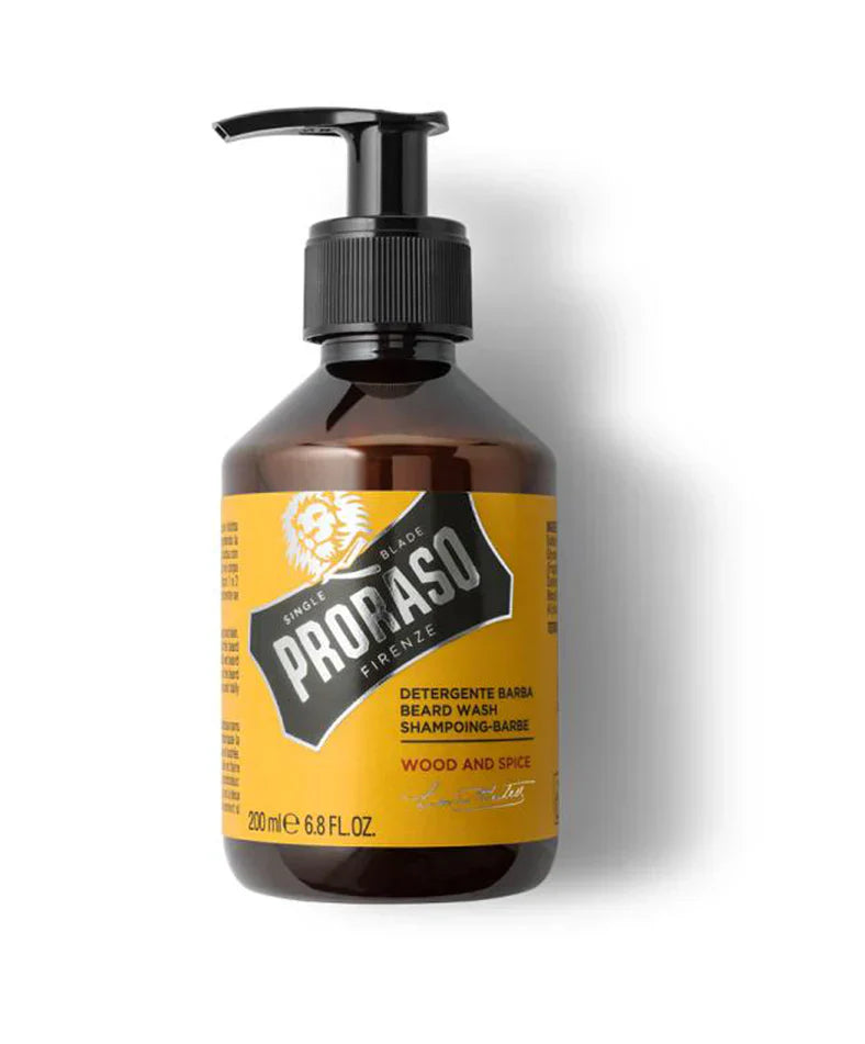 Proraso Beard Wash Wood and Spice 200ML - Eco-friendly - Sama Homes