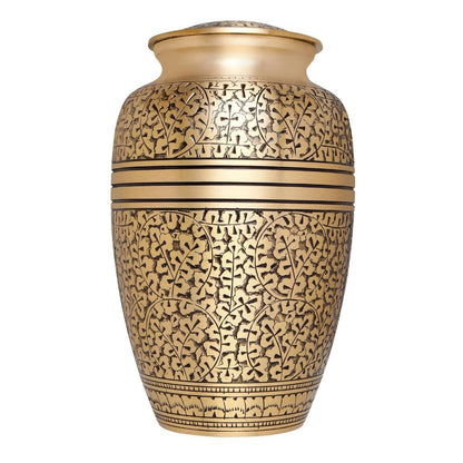 Hand Engraved Brass Urn 