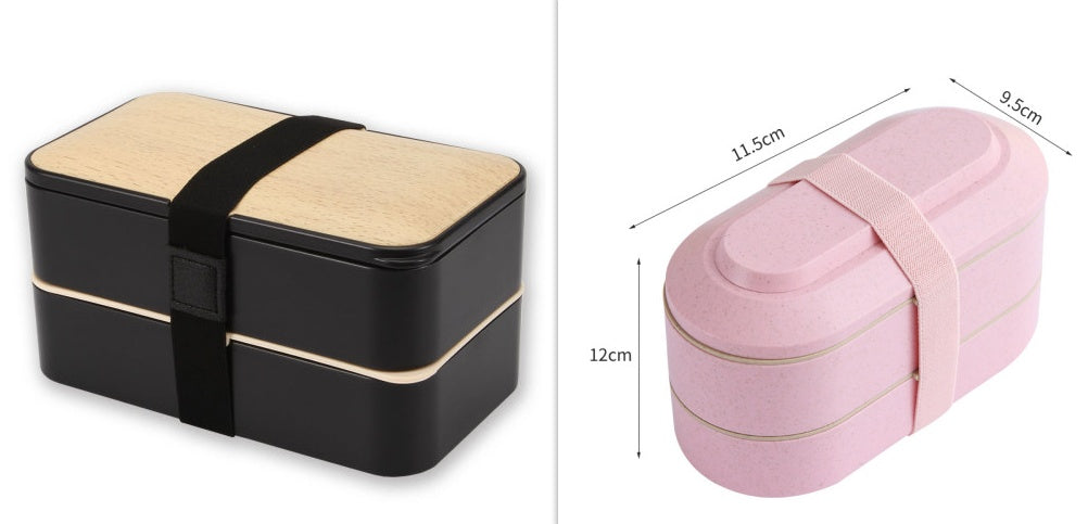 Double-Layer Insulated Lunch Box Lunch Box Student Lunch Box – Image 9