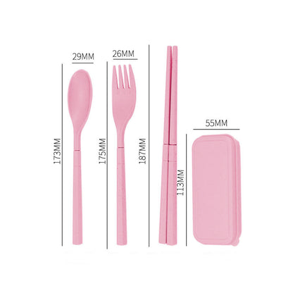 Cutlery Knife Fork Spoon Chopsticks Set Storage Box Five Piece Set