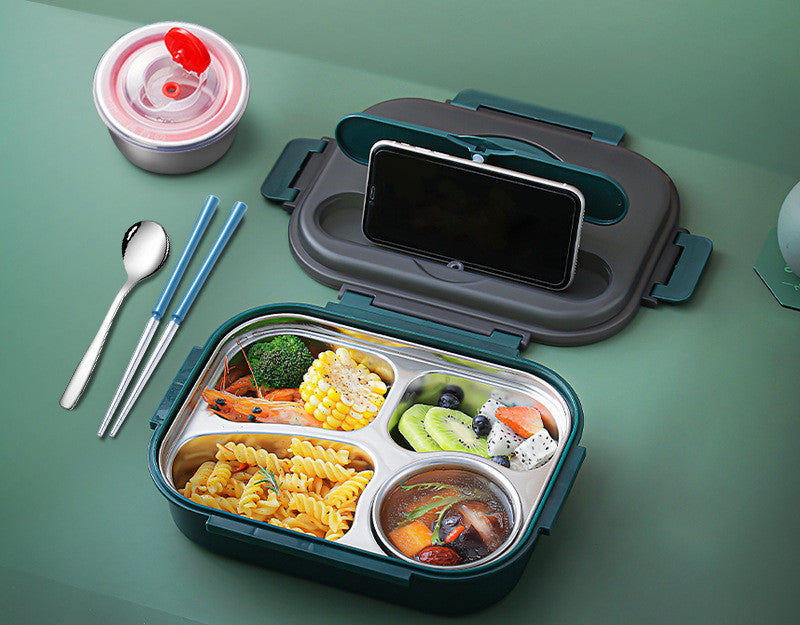 304 Stainless Steel Lunch Box, Fresh-keeping Box With Soup Cup, Insulated Lunch Box – Image 6 - Image 6