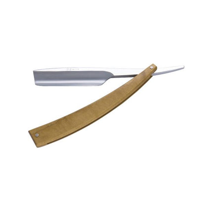 DV-8009142, Dovo Straight Razor EDO, 5/8”, carbon, 1/1 full hollow, Ultra compressed maple wood by Dovo - Straight Razor