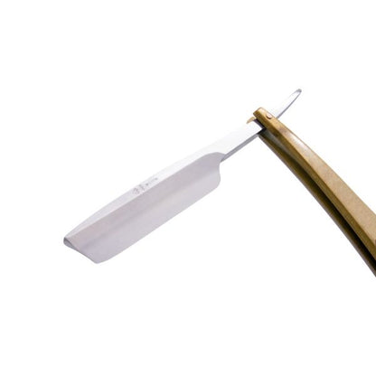 DV-8009142, Dovo Straight Razor EDO, 5/8”, carbon, 1/1 full hollow, Ultra compressed maple wood by Dovo - Straight Razor (View 2)
