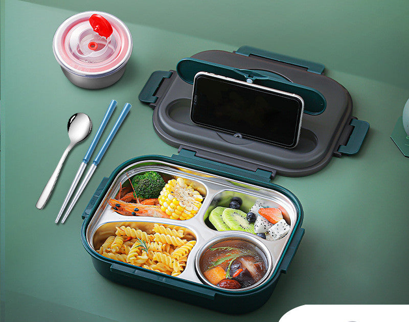304 Stainless Steel Lunch Box, Fresh-keeping Box With Soup Cup, Insulated Lunch Box – Image 7 - Image 7