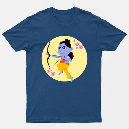 Cute Lord Ram Printed 100% cotton T-shirt - Sama Homes