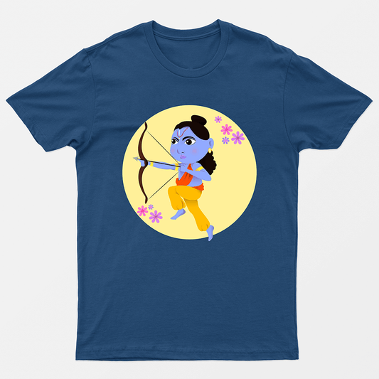 Cute Lord Ram Printed 100% cotton T-shirt - Sama Homes