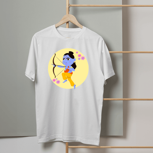 Cute Lord Ram Printed 100% cotton Oversized T-shirt - Sama Homes