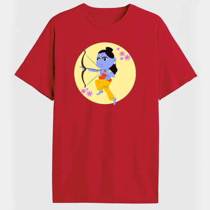 Cute Lord Ram Printed 100% cotton Oversized T-shirt - Sama Homes