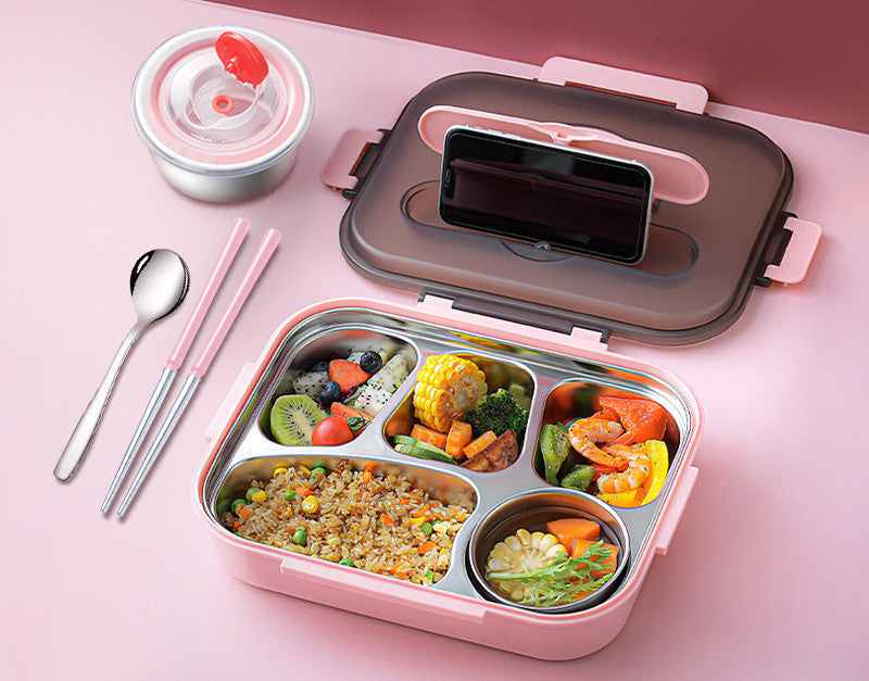 304 Stainless Steel Lunch Box, Fresh-keeping Box With Soup Cup, Insulated Lunch Box – Image 13 - Image 13