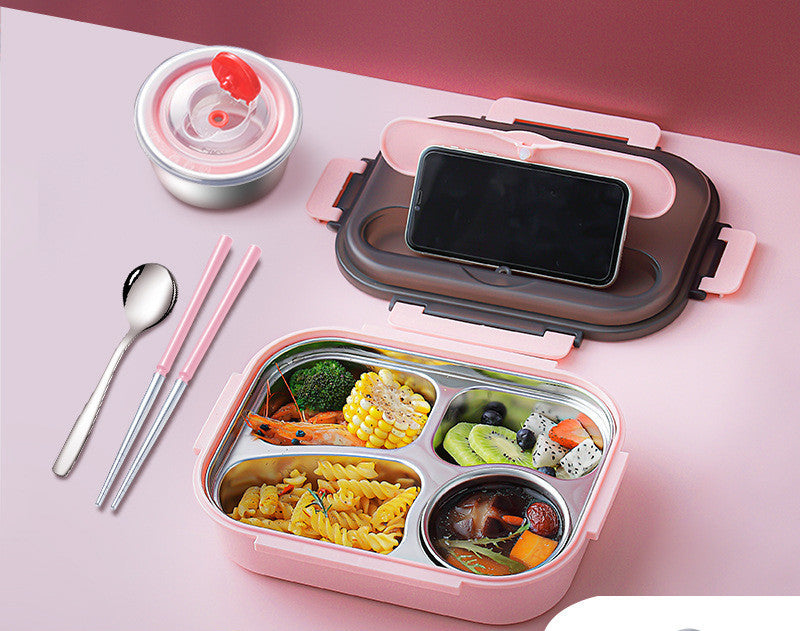 304 Stainless Steel Lunch Box, Fresh-keeping Box With Soup Cup, Insulated Lunch Box – Image 11 - Image 11