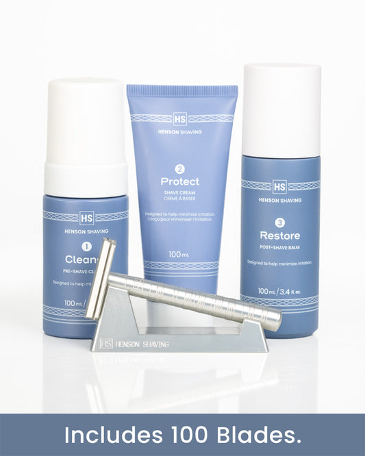 Henson AL13 "Complete" Essentials Bundle | Razor + Stand + Skin System