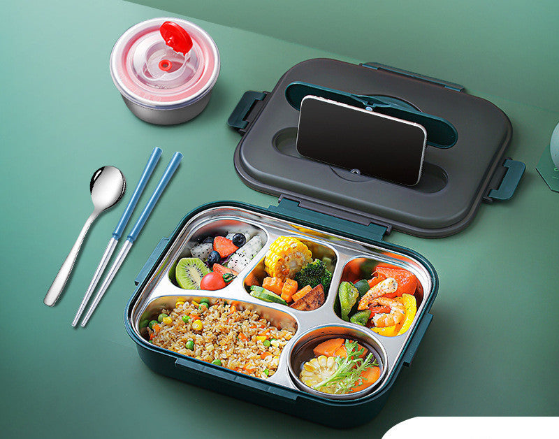 304 Stainless Steel Lunch Box, Fresh-keeping Box With Soup Cup, Insulated Lunch Box – Image 9 - Image 9
