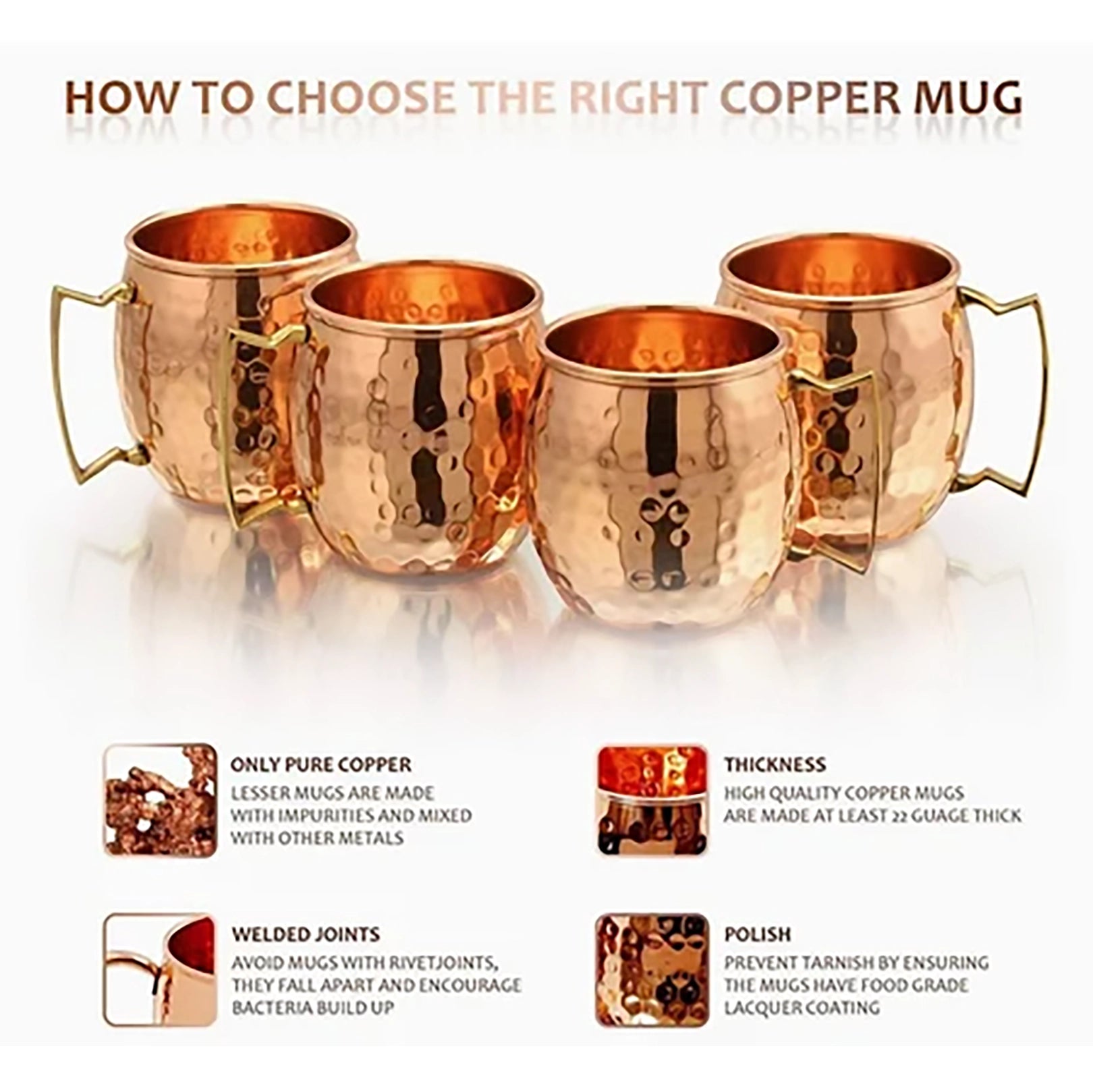 Premium Hammered Moscow Mule Copper Barrel Mug – Perfect Barware Gift | Available in Sets of 6, 8, 12 | Handmade for Cocktail Lovers - Sama Homes