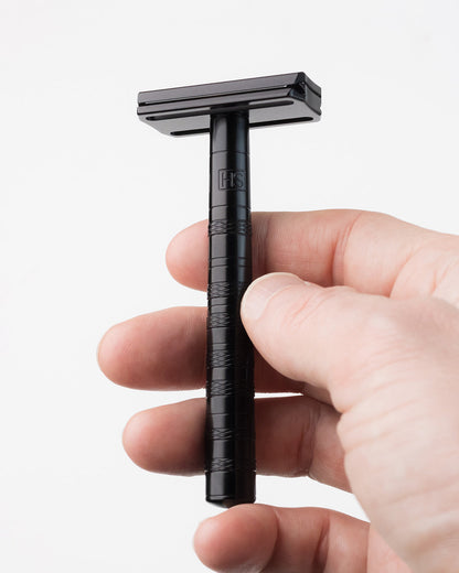 Henson AL13-M Razor Jet Black – Premium Safety Razor for Smooth Shaving