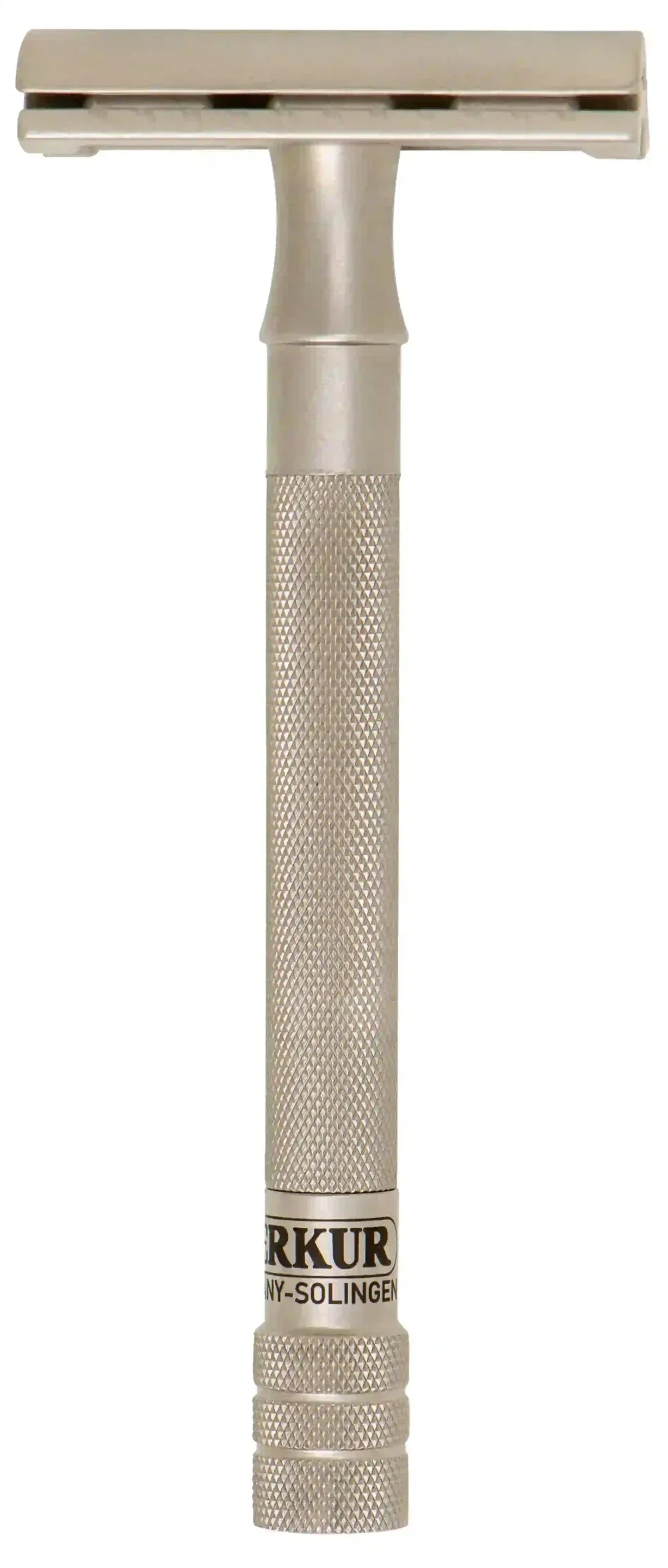Merkur 23-INOX 3-Piece DE Safety Razor, Closed Comb, Extra Long Handle, Stainless Steel - Image 3