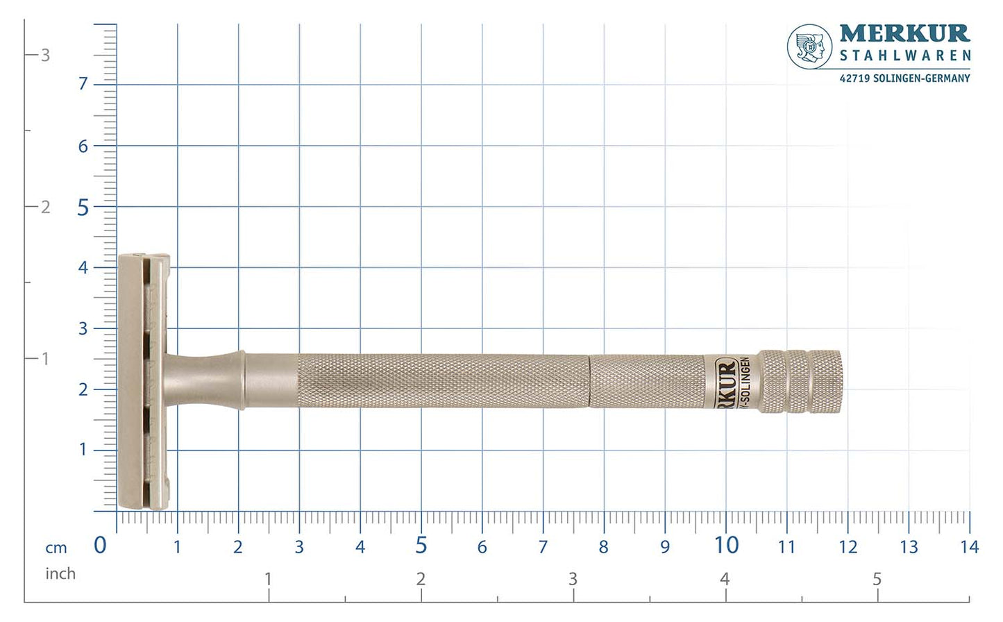 MERKUR Safety Razor 24 INOX Ladies In Satin Stainless Steel