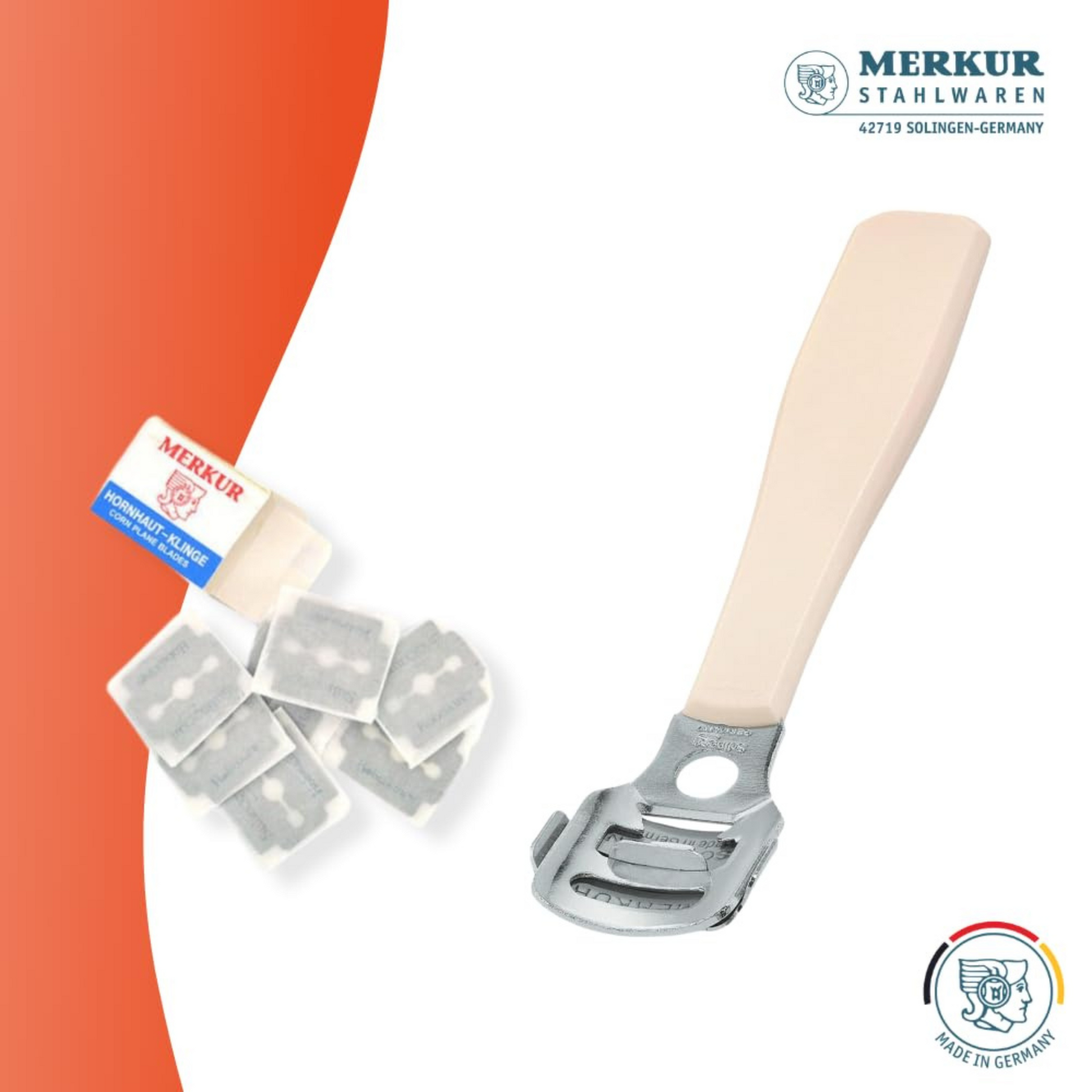 Merkur Corn Razor with White Plastic Handle by Merkur - Double Edge Safety Razors (View 3)