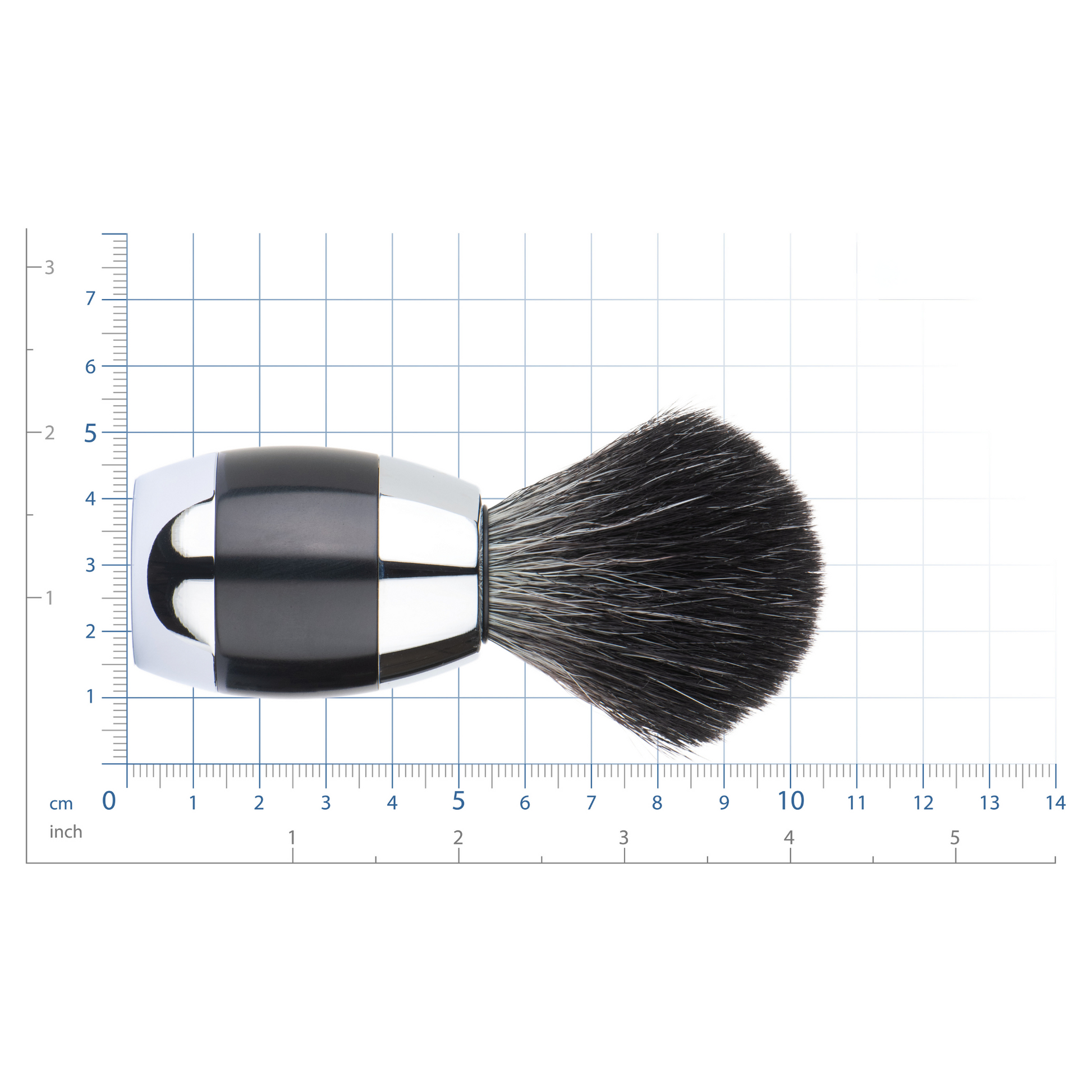 MERKUR Shaving Brush  1201 with Vegan Synthetic Hair in Bright Chrome by Merkur - Shaving Brush (View 3)
