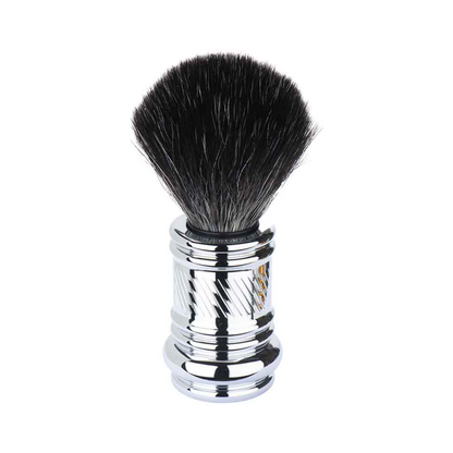 MERKUR Shaving Brush 1381 with Vegan Synthetic Hair in Bright Chrome by Merkur - Shaving Brush (View 2)