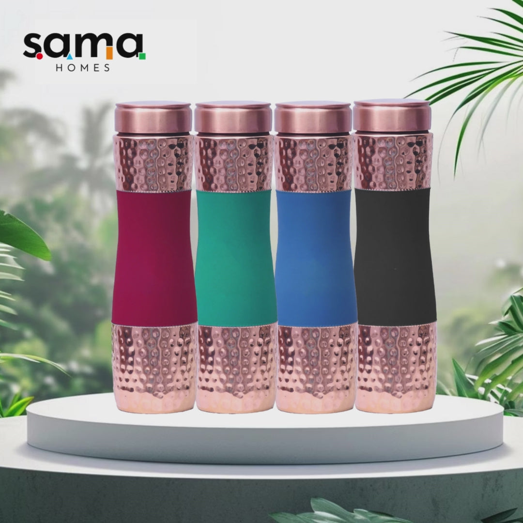 Copper water Bottle Set of 4