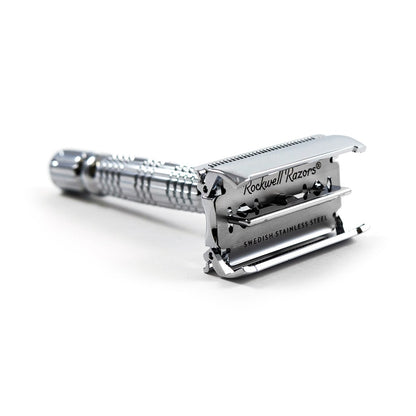 Rockwell R1 DE Safety Razor - White Chrome by Rockwell - Double Edge Safety Razors (View 3)