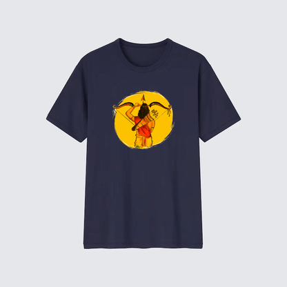 Lord Ram with Bow Printed 100% cotton Oversized T-shirt - Sama Homes