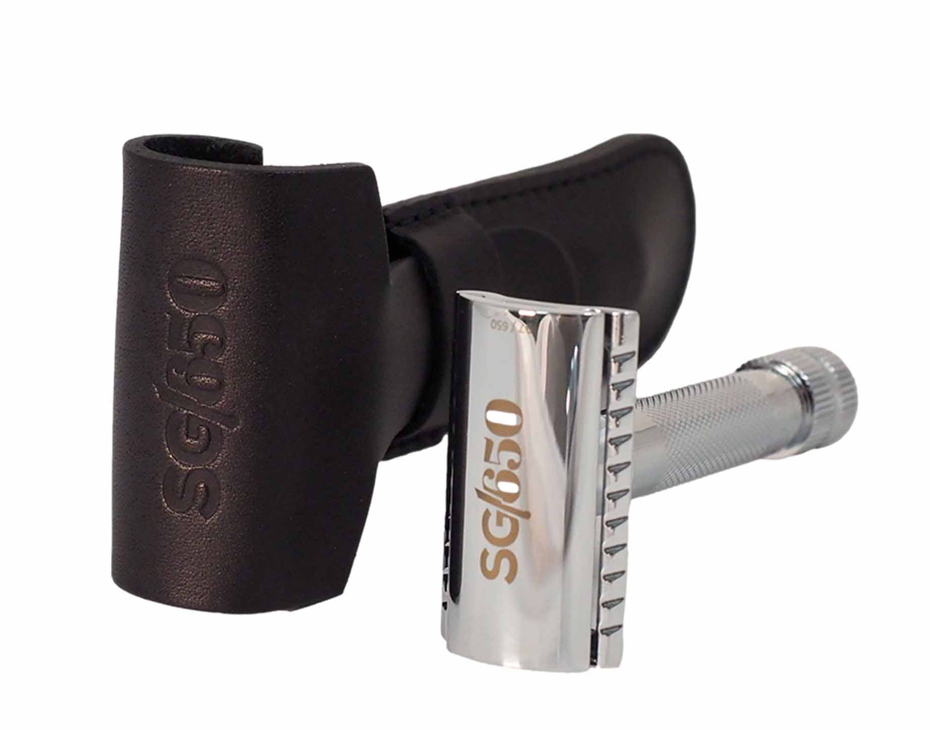 Merkur DE Razor 34C Limited Edition 650 Years, set including leather sleeve, 10ct blades, in a gift box. by Merkur - Gift Sets & Kits (View 4)