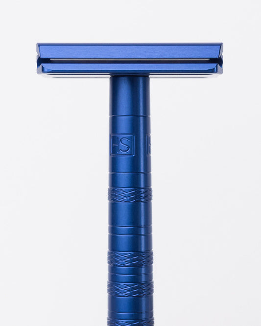 Henson AL13-M Razor Steel Blue – Premium Wet Shaving Razor