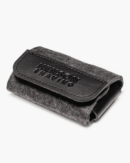 Henson Travel Case – Premium Merino Wool & Vegan Leather Razor Case