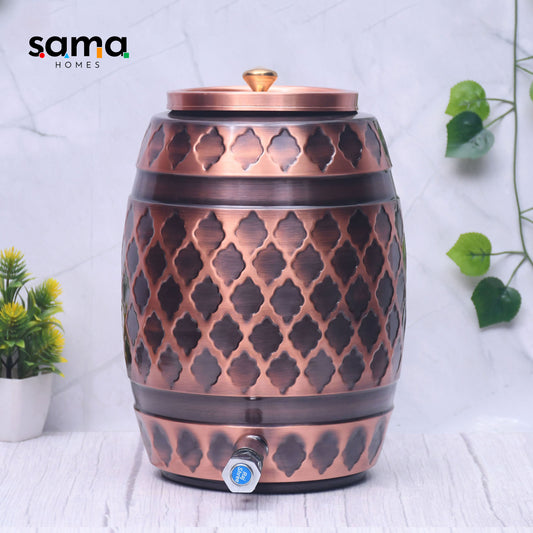 Pure Copper Water Dispenser Barrel Kangura Designed Capacity - Sama Homes