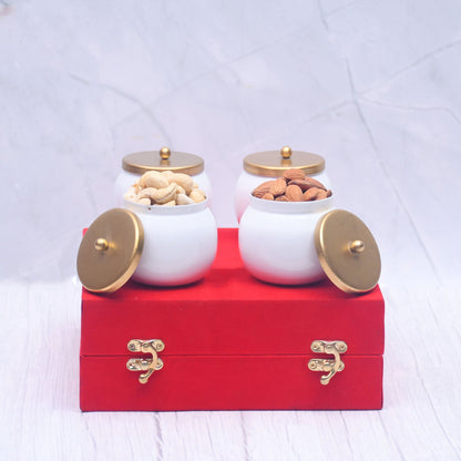 Dry fruits Jar Containers - Royal Gifting Box Pack of 2 and 4 - Sama Homes