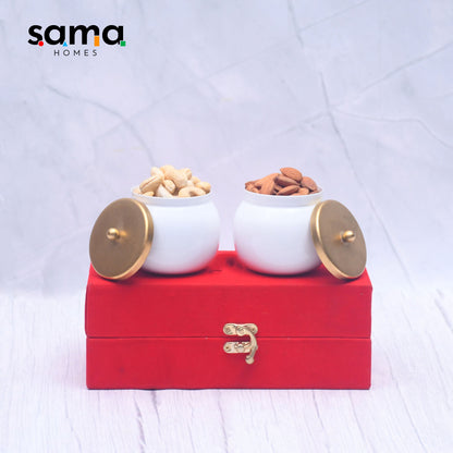 Dry fruits Jar Containers - Royal Gifting Box Pack of 2 and 4 - Sama Homes