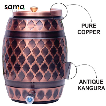 Pure Copper Water Dispenser Barrel Kangura Designed Capacity - Sama Homes