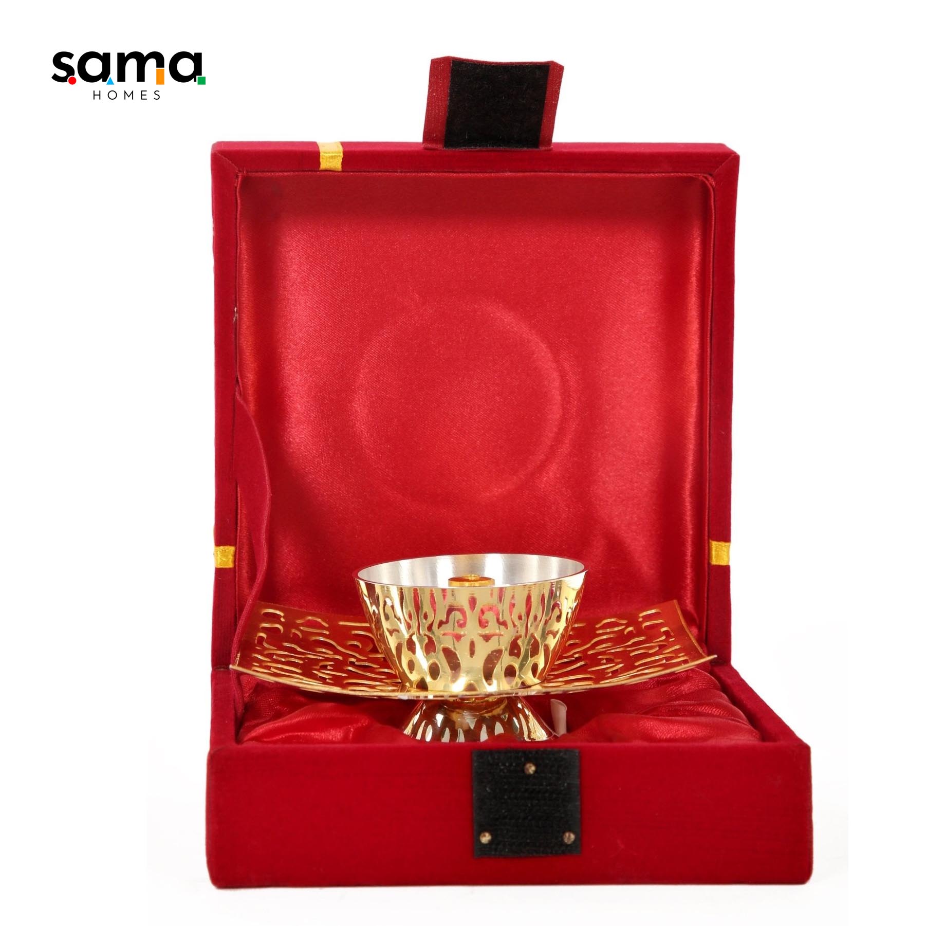Brass Jaali Oil Lamp [Deepak] - Sama Homes